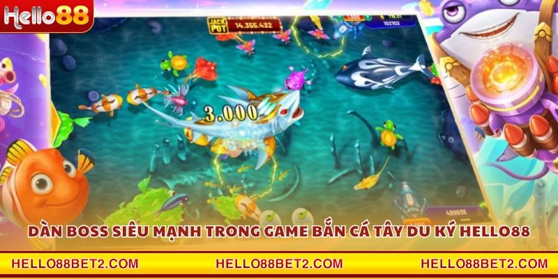 Dàn boss siêu mạnh trong game Bắn Cá Tây Du Ký Hello88