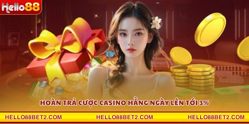 Hoàn trả cược casino hằng ngày lên tới 3%